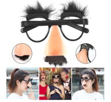 Eğlenceli Kılık Değiştirme Kaş Bıyık Mizah Gözlüğü 9x13 cm