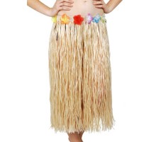 Hawaii Tarzı Hula Eteği – 60 cm Hasır Naturel Etek
