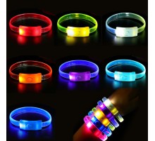 Festival & Parti LED Bileklik 3 Farklı Mod Işıklı 1 Adet