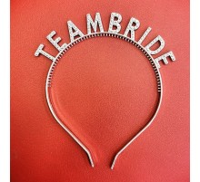 Gümüş Renk Team Bride Taç Plastik – Gelin ve Nedime Tacı