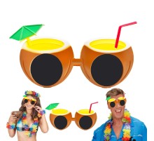 Hindistan Cevizi Tropikal Hawaii Yaza Merhaba Parti Gözlüğü