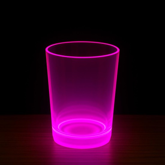 toptan-xml-dropshipping-PartyGlow Neon Pembe Bardak 8.5 x 10.5 cm