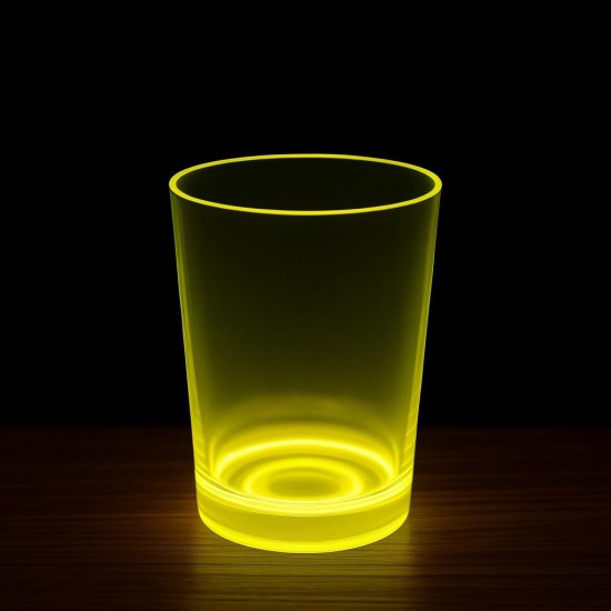 toptan-xml-dropshipping-PartyGlow Neon Sarı Bardak 8.5 x 10.5 cm