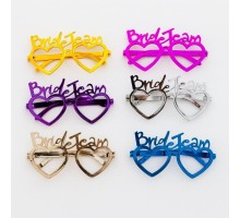 Kalpli Bride Team Gözlük Seti 6 Renk - Kına & Düğün Partileri İçin