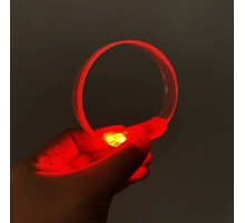 3 Modlu Pilli LED Işıklı Esnek Parti Bilekliği Kırmızı