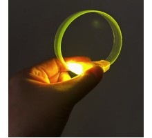 3 Modlu Pilli LED Işıklı Esnek Parti Bilekliği Sarı