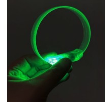 3 Modlu Pilli LED Işıklı Esnek Parti Bilekliği Yeşil