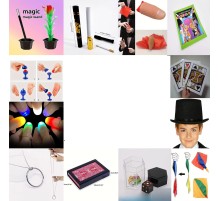 Çocuklar İçin 15 Parça Sihirbazlık ve İllüzyon Seti – Başlangıç Gösteri Kutusu