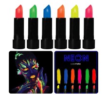 GlowPaint 6’lı Neon Boya – UV Işıkta Parlayan Makyaj Seti