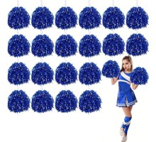 10 Çift ( 20 Adet ) Mavi Renk 23 Nisan 19 Mayıs 29 Ekim Okul Gösteri Ponponları