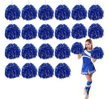 10 Çift ( 20 Adet ) Mavi Renk 23 Nisan 19 Mayıs 29 Ekim Okul Gösteri Ponponları