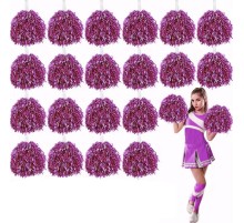 10 Çift ( 20 Adet ) Pembe Renk 23 Nisan 19 Mayıs 29 Ekim Okul Gösteri Ponponları