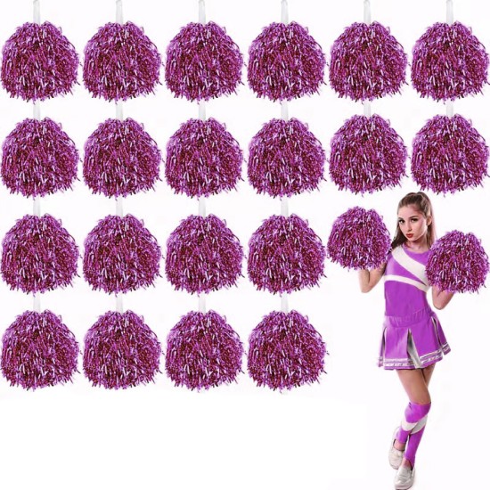 toptan-xml-dropshipping-10 Çift ( 20 Adet ) Pembe Renk 23 Nisan 19 Mayıs 29 Ekim Okul Gösteri Ponponları