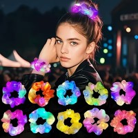 Mint Yeşili Renk Led Işıklı Lastikli Saç Tokası - 3 Modlu Festival & Parti Saç Tokası 1 Adet