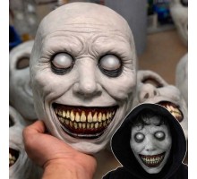 Dehşet Gülüşlü Donuk Göz Efektli Korku Maskesi 22x18 cm