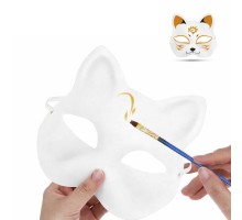 Boyanabilir Kedi Model Maske – Kendi Tasarımını Oluştur
