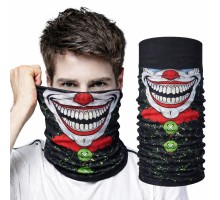 Joker Yüz Baskılı Baf Bandana - Çok Amaçlı Boyunluk Bandana 2 No