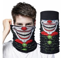 Joker Yüz Baskılı Baf Bandana - Çok Amaçlı Boyunluk Bandana 2 No