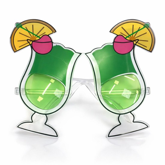 toptan-xml-dropshipping-Kokteyl Bardak Parti Gözlüğü Yeşil Renk