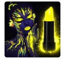 UV Neon Sarı Ruj – Karanlıkta Parlayan Makyaj Boyası