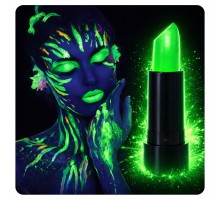 UV Neon Yeşil Ruj – Karanlıkta Parlayan Makyaj Boyası