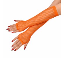 80’ler 90’lar Retro Turuncu File Parmaksız Eldiven 26 cm