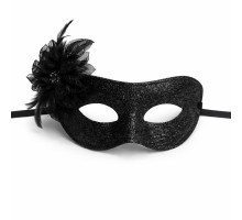 Siyah Simli Tüylü Balo Maskesi – Kadın Parti & Maskeli Balo Maskesi