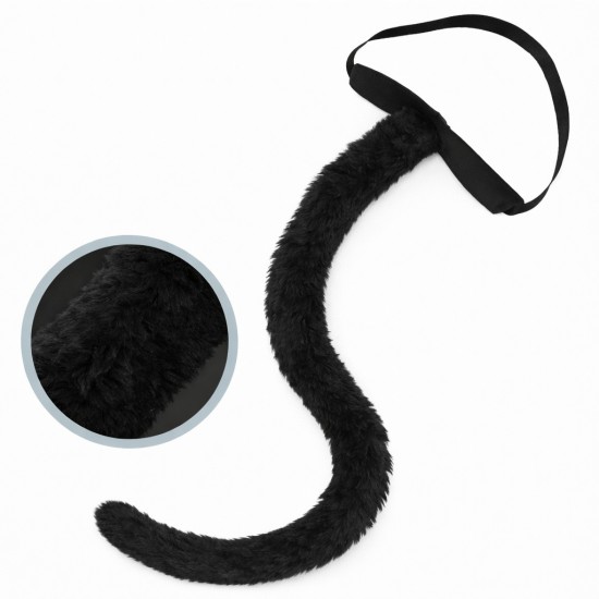 toptan-xml-dropshipping-Siyah Peluş Kuyruk Şekil Verilebilir 70 cm