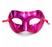 Metalize Parlak Parti Maskesi Pembe Renk 16x7 cm
