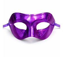 Metalize Parlak Parti Maskesi Mor Renk 16x7 cm