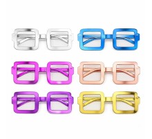 Kare Şekilli Parti Gözlüğü 12'li Set – 6 Renk ( Camsız )