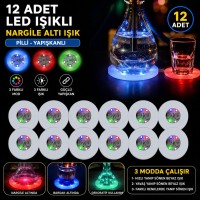 RGB LED Nargile Altı Işık 12’li Set
