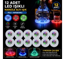 RGB LED Nargile Altı Işık 12’li Set