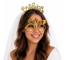 Bride To Be Gold Taç ve Parti Gözlüğü Seti