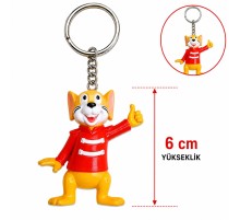 Sevimli Fare Figürlü Anahtarlık 6 Cm