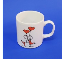 Mutlu Çift Temalı Kupa Bardak