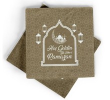 Altın Renk Hoşgeldin Ya Şehr-i Ramazan Kağıt Peçete 20 Adet