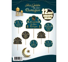 Hoşgeldin Ya Şehr-i Ramazan 12 Farklı Konuşma Balonları 12 Adet