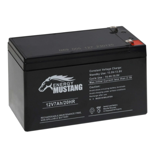 toptan-xml-dropshipping-Energy Mustang 12V 7Ah Kuru Bakımsız Akü