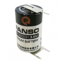 ER14250H 3.6V 1/2 AA Size Lithium Pil (Li-SOCL2) 3 PIN