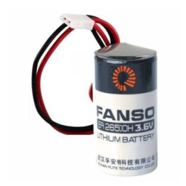ER26500H Kablolu Konnektörlü (51005-2P) 3.6V Lithium Pil (Li-SOCL2)