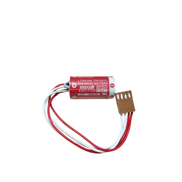 Maxell ER17/33 3.6V 2/3A 4 PIN Size Lithium Pil - Kahverengi Soket