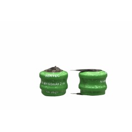 2.4V 2S1P 60 Mah 2 Pin NI-MH Buton Pil