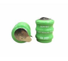 3.6V 3S1P 80 Mah 2 Pin NI-MH Buton Pil