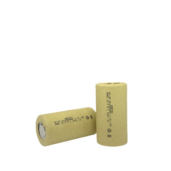 1.2V Ni-Cd SC 1500 Mah Kağıt Şarjlı Pil 3C (Başsız/Flat Head)
