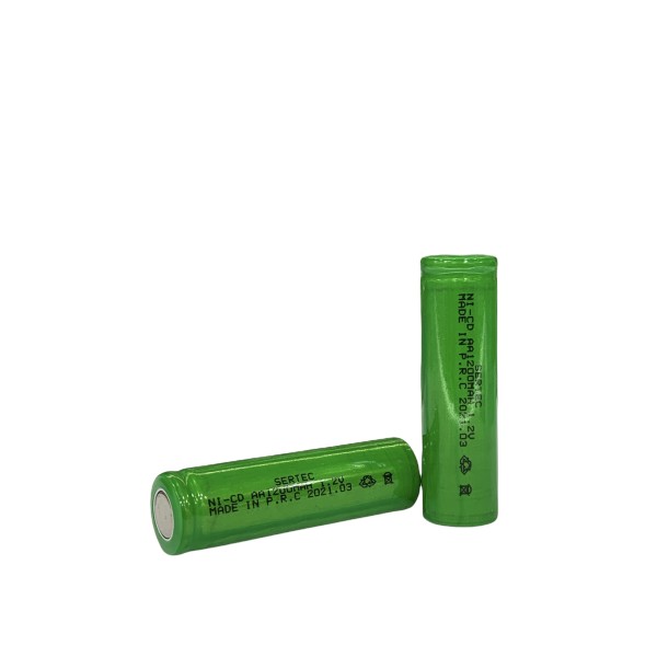 1.2V 1200 Mah - AA - Ni-Cd Şarjlı Pil - (Başsız / Flat Head)