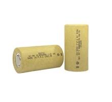 1.2V Ni-Mh SC 3000 mAh. Kağıtlı Şarjlı Pil 10C Başsız/Flat Head