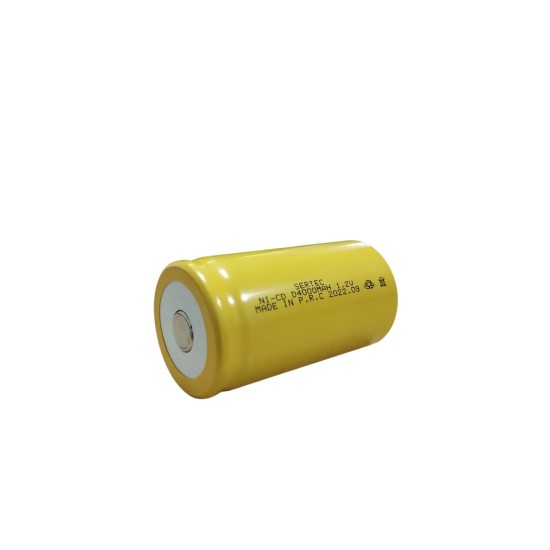 1.2V 4000 Mah - D Büyük Boy - Ni-CD Şarjlı Pil - (Başsız / Flat Head)