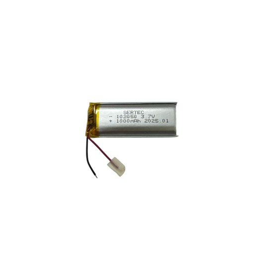 toptan-xml-dropshipping-102050 3.7V 1000mAh Li-Polymer Pil (Devreli/1.5A)