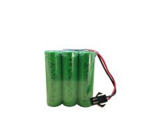 SERTEC 3.6V 3S1P AA 800 MAH KABLO + SİYAH KONNEKTÖRLÜ OYUNCAK PİLİ